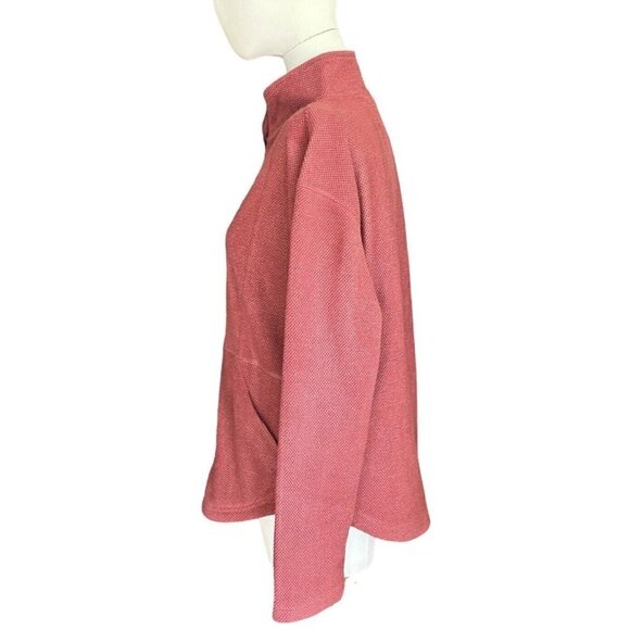 Avalanche Burgundy Full Zip Mock Neck Long Sleeve Jacket w/Pockets Women's Sz L - Picture 2 of 12